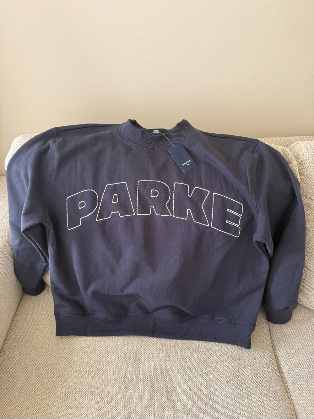 Parke Navy Crewneck Sweatshirt